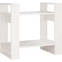 vidaXL Bibliothèque/Séparateur de pièce Blanc 60x35x57 cm Bois de pin