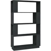 vidaXL Bibliothèque/Séparateur de pièce Gris 80x25x132 cm Pin massif