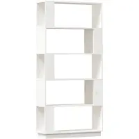 vidaXL Bibliothèque/Séparateur de pièce Blanc 80x25x163,5cm Pin massif