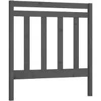 vidaXL Tête de lit Gris 95x4x100 cm Pin massif