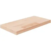 vidaXL Panneau d'étagère 40x20x2,5 cm Bois de chêne massif non traité
