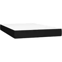 vidaXL Matelas à ressorts ensachés Noir 120x200x20 cm Tissu
