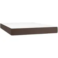 vidaXL Matelas à poches, Brown, 140X190X20 Cm, Lumarko artificial leather
