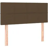 vidaXL Tête de lit brun foncé 100x5x78/88 cm Tissu