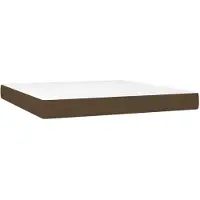 vidaXL Matelas de lit à ressorts ensachés Marron foncé 160x200x20 cm