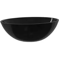 vidaXL Washbeer 50x37x14 cm Verre noir