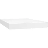 vidaXL Matelas à ressorts ensachés Blanc 140x200x20 cm Similicuir