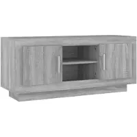 vidaXL Armoire TV Gris Sonoma 102x35x45 cm Bois composite