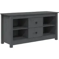 vidaXL Armoire TV Gris 103x36,5x52 cm Pin massif