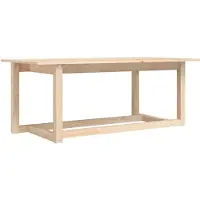 vidaXL Table basse 110x55x45 cm pin massif