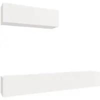 vidaXL Ensemble de meubles TV 3 pièces blanc en bois composite