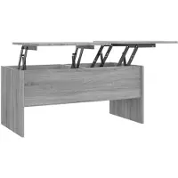 vidaXL Table basse Gris Sonoma 102x50,5x46,5 cm Bois composite