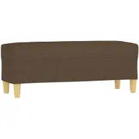 vidaXL Banc Marron 100x35x41 cm Tissu