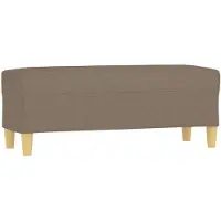 vidaXL Banc Taupe 100x35x41 cm Tissu