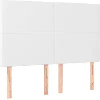 vidaXL Têtes de lit 4 pcs. Blanc 72x5x78/88 cm Similicuir