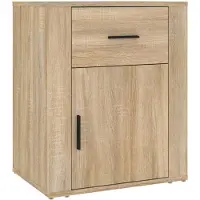 vidaXL Table de chevet Chêne sonoma 50x36x60 cm Bois d'ingénierie