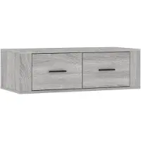 vidaXL Armoire TV murale Gris Sonoma 80x36x25 cm Bois composite