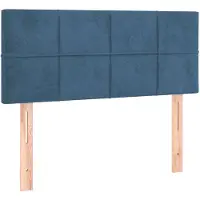 vidaXL Tête de lit bleu foncé 80x5x78/88 cm velours