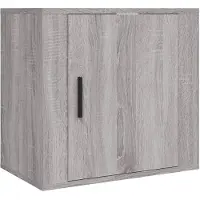 vidaXL Table de chevet murale Sonoma gris 50x30x47 cm