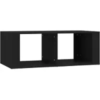 vidaXL Table basse noire 100x50x36 cm Bois composite