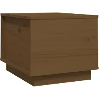 vidaXL Table basse marron miel 40x50x35 cm pin massif