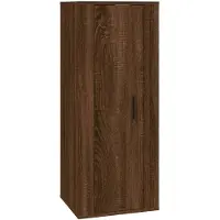 vidaXL Armoire TV murale marron imitation chêne 40x34,5x100 cm