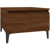 vidaXL Table d'appoint Chêne marron 50x46x35 cm Bois d'ingénierie