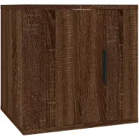 vidaXL Armoire TV murale marron imitation chêne 40x34,5x40 cm
