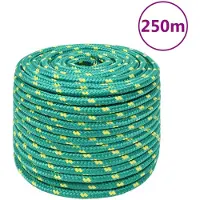 vidaXL Corde de bateau Vert 12 mm 250 m Polypropylène