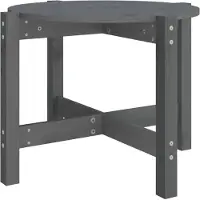 vidaXL Table basse Gris à62,5x45 cm Pin massif