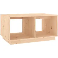 vidaXL Table basse 80x50x40 cm pin massif