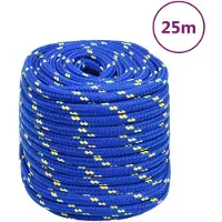 vidaXL Corde de bateau Bleu 18 mm 25 m Polypropylène