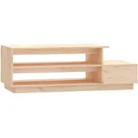 vidaXL Table basse 120x50x40,5 cm pin massif