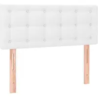 vidaXL Tête de lit blanc 80x5x78/88 cm similicuir