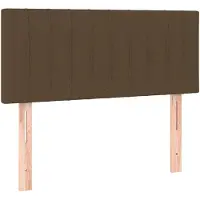 vidaXL Tête de lit brun foncé 100x5x78/88 cm Tissu