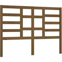 vidaXL Tête de lit marron miel 126x4x104 cm Pin massif