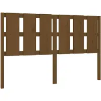 vidaXL Tête de lit marron miel 155,5x4x100 cm Pin massif