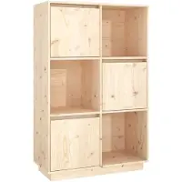 vidaXL Highboard 74x35x117 cm Pin massif