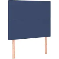 vidaXL Tête de lit Bleu 100x5x118/128 cm Tissu