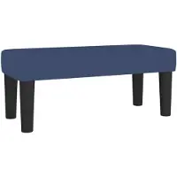 vidaXL Banc Bleu 70x30x30 cm Tissu