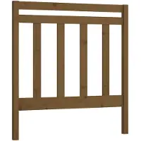 vidaXL Tête de lit marron miel 106x4x100 cm Pin massif