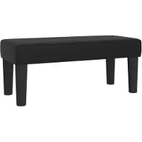 vidaXL Banc Noir 70x30x30 cm Similicuir