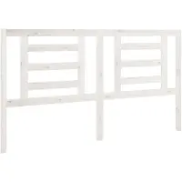 vidaXL Tête de lit blanc 166x4x100 cm pin massif