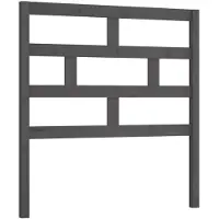 vidaXL Tête de lit Gris 96x4x100 cm Pin massif