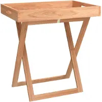 vidaXL Table à plateau pliante 52x36x56,5 cm Bois massif de noyer