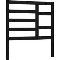 vidaXL Tête de lit noire 96x4x104 cm pin massif