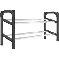 vidaXL Meuble à chaussures extensible avec 2 étagères 119x24x37 cm
