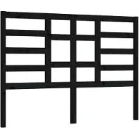 vidaXL Tête de lit noire 156x4x104 cm pin massif