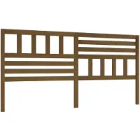 vidaXL Tête de lit marron miel 206x4x100 cm Pin massif