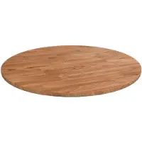 vidaXL Dessus de table rond Marron clair Ø40x1,5 cm Bois chêne traité